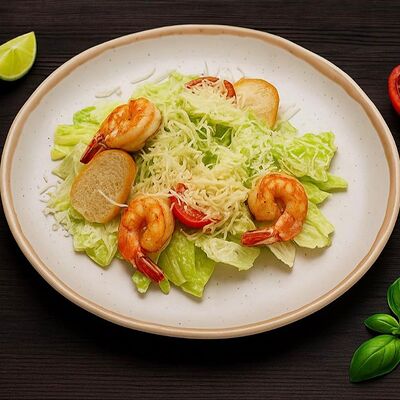 Салат Цезарь с креветками в PanDuri по цене 780 ₽