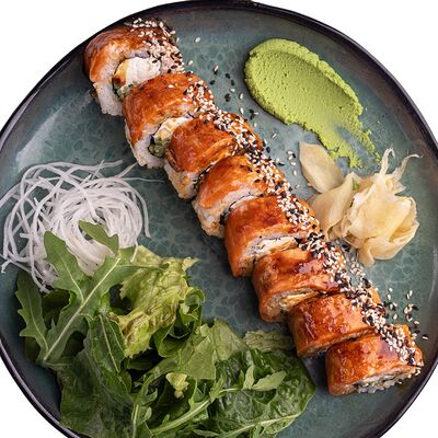 Филадельфия опаленная с соусом унаги в Cheese Knock по цене 1050 ₽