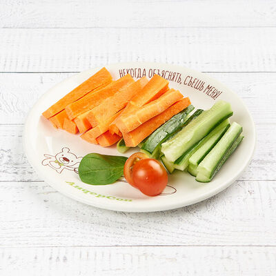 Овощная тележка с огурцом и морковью в АндерСон по цене 180 ₽