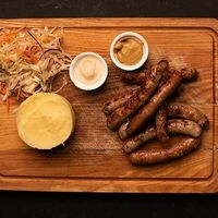 Колбаски гриль в Steklo Grill & Bar