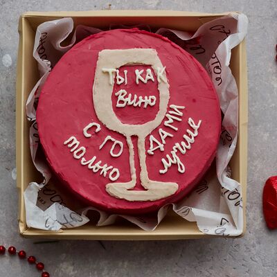 Бенто торт Ты как Вино в Chocoton по цене 2500 ₽
