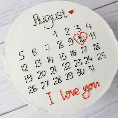 Бенто-торт на годовщину в Премиум торт по цене 2300 ₽