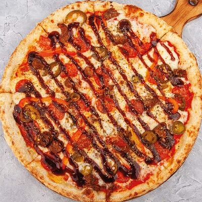 Пицца Дьябло с перчиками халапеньо в Наше место по цене 860 ₽