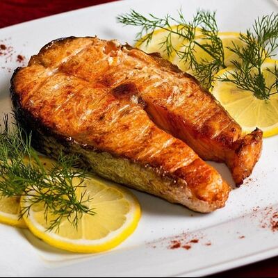 Стейк из сёмги в Огонек по цене 1100 ₽