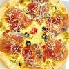 Пицца с сыровяленым окороком и сливочным соусом Песто M в Pizzaiolo по цене 549