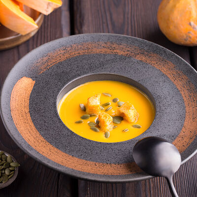 Тыквенный суп в Грузинский дворик по цене 550 ₽