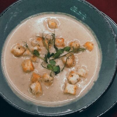 Крем-суп из белых грибов в Клюква бар по цене 440 ₽