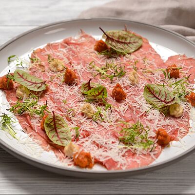 Строганина из мраморной говядины в Станция сады по цене 739 ₽