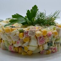 Салат крабовый в Масло