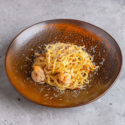 Спагетти с креветкамив Бар 108 по цене 770 ₽