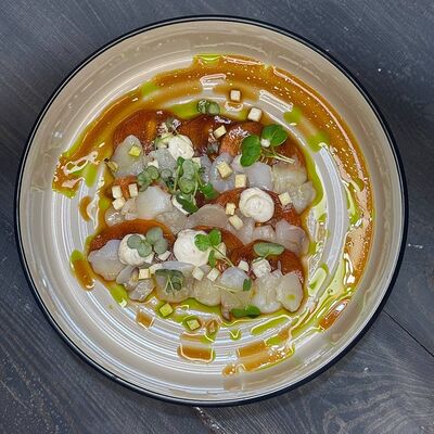 Севиче из гребешка с хурмой в Малевичи по цене 850 ₽