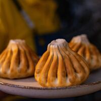 Хинкали с картофелем (жареные) в Мзиани