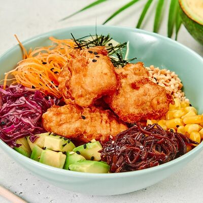 Поке с курицей и грибами Big в Том ям и Поке по цене 379 ₽