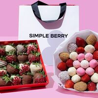 Логотип Клубника в шоколаде Simple Berry