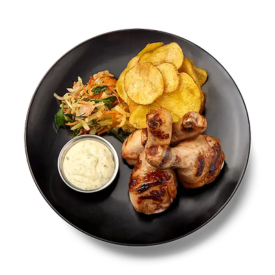 Голень цыпленка на гриле в Шашлыкоff по цене 400 ₽