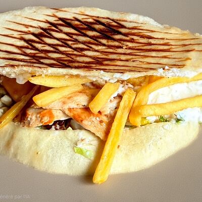 В пите фирменнаяв Шаверма шамс по цене 399 ₽