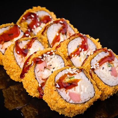 Жареный с угрем и лососем в Крылья вкуса по цене 756 ₽