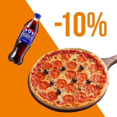 Пепперони и Evervess-кола в Перчини по цене 860 ₽
