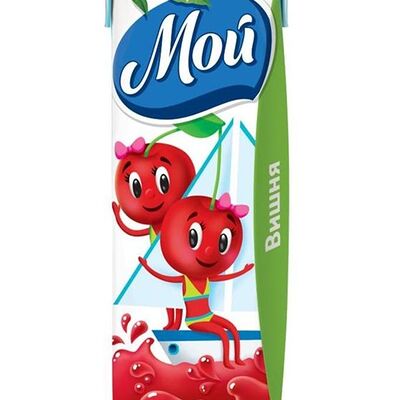 Нектар Мой Вишня осветленный в тетра-паке в Европа по цене 30 ₽