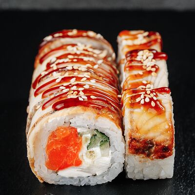 Угорь кунжут в Суши скат по цене 1110 ₽