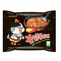 Черный Buldak Лапша со вкусом курицы, очень острая Hot Chicken Flavor Ramen Black, Samyang в YA BAO