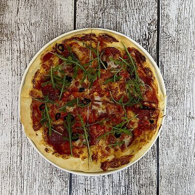 Мини-пицца с салями в Луна Рыба по цене 360 ₽