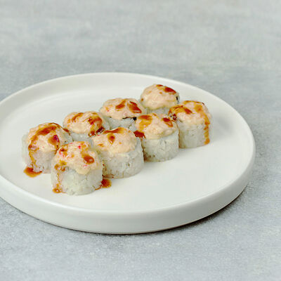 Запеченный лосось в Мэджик ролл по цене 889 ₽