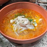 Домашний куриный суп в Кацо