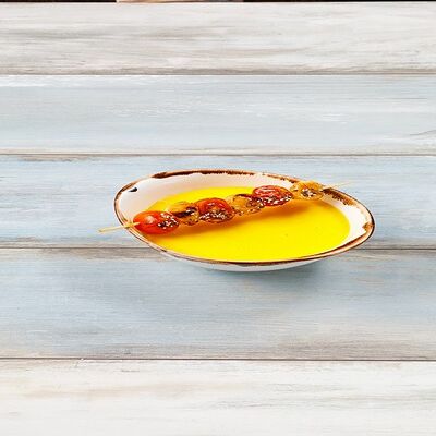 Тыквенный крем суп с шашлычком из гребешка в Pizza House по цене 450 ₽