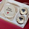 Комбо Бенто-торт с вашим дизайном и 2 капкейка с голубикой в Marys Cakes по цене 2290