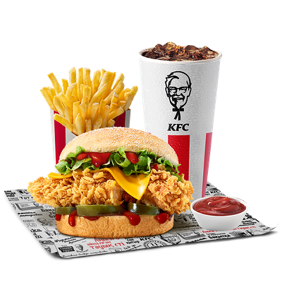 Мини Чизбургер Кетчуп Комбо в KFC Globus по цене 2340 ₸