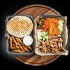 Шаурма в тарелке Острая с картошкой фри в Shawarma bar Shawa 36 по цене 500