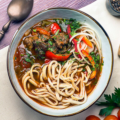 Лагман по-узбекски в Курагадиван по цене 265