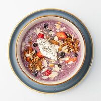 Смузи черничный с альметте в CrepeCafe