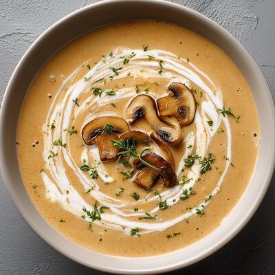 Суп-пюре из шампиньонов в Mистер Блин по цене 448 ₽