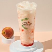 Молочный чай персик М в Баббл Ти YouzhiCha Bubble Tea