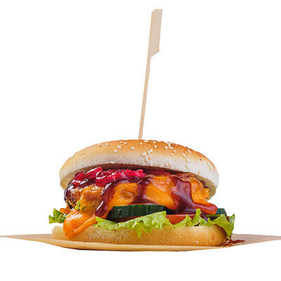 Бургер Kazan в ИТЛЕ Стейк-кафе Halal по цене 630