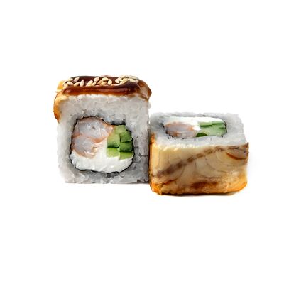 Ролл Канада с креветкой в Оригами по цене 485 ₽