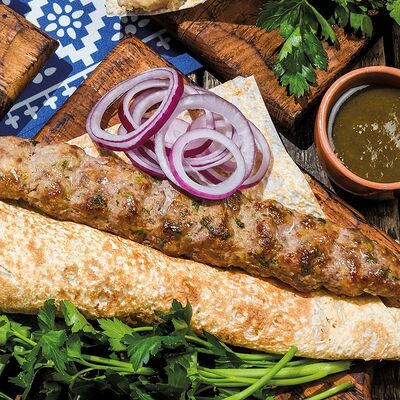 Люля-кебаб из говядины со свининой в Хачапури Марико по цене 595 ₽