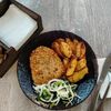 Шницель куриный с картошкой в Evа кафе по цене 480