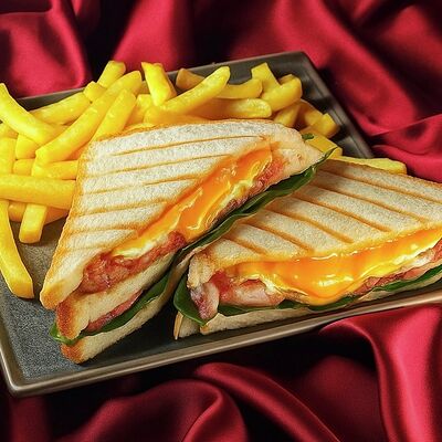 Сэндвич с беконом, яйцом и фрив Mokka Lounge по цене 790 ₽