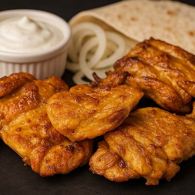 Бедро куриное на мангале в УГОЛЬ&МЯСО по цене 620 ₽