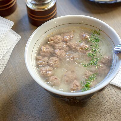 Суп с фрикадельками в Учкудук по цене 465 ₽