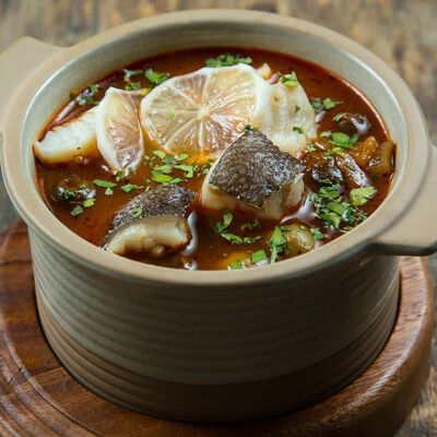 Солянка с морским волком в Мясо & Рыба по цене 590