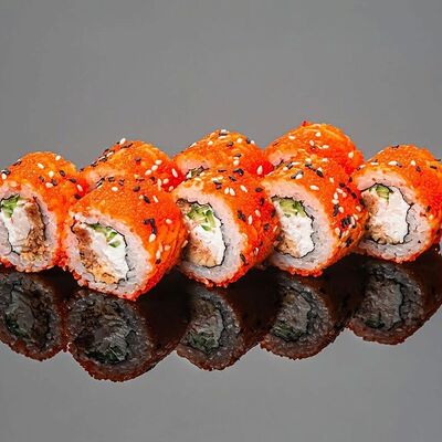 Марокко терияки с лососем и снежным крабом в Omakase Yoshitake Sushi по цене 980 ₽