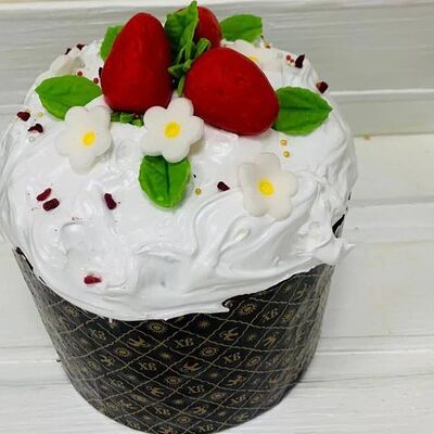 Кулич пасхальный с оформлением в Кофеин по цене 590