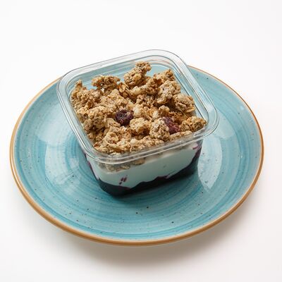 Гранола с черникой и греческим йогуртом в White Fox Cafe по цене 475 ₽