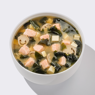 Мисо-суп с лососем в Много лосося по цене 620 ₽