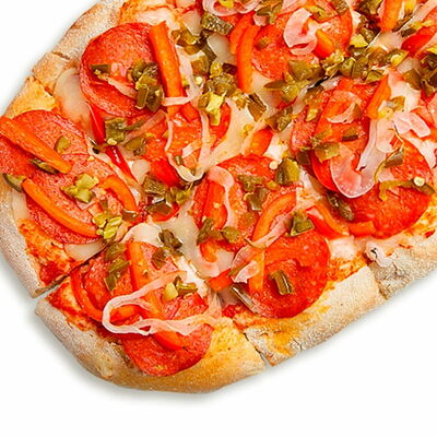 Пепперони с Халапеньо в Некруглая пицца и роллы по цене 431 ₽