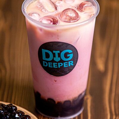 Бабл-ти с тапиокой таро в Dig deeper по цене 700 ₽